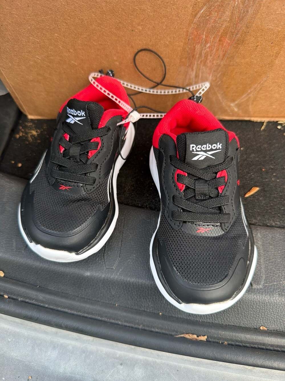 Reebok Rush Runner 4.0 Toddler Sneakers Black Red Size 6K